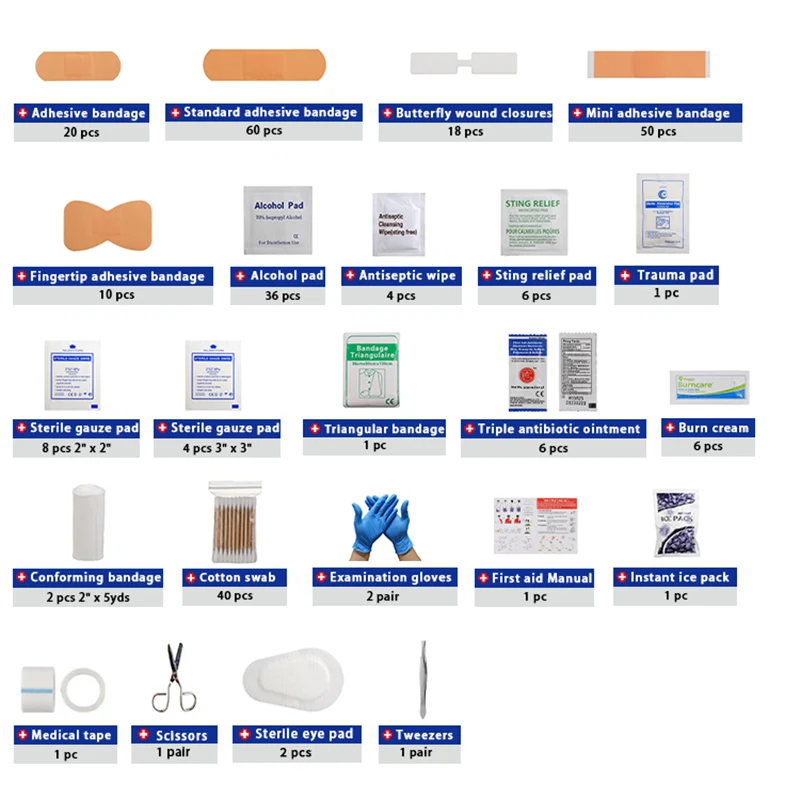 Double-Layer Plastic First Aid Kit